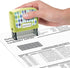 Identity Theft Prevention Confidential Security Stamp, 2.25” x 0.75" Green Argyle