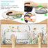 Flower Mouse Pad Set, Large Desk Mat for Desktop, Ergonomic Mouse Pad with Wrist Rest, Gaming Mouse Pad Wrist Support,