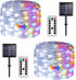 JMEXSUSS 2 Pack Solar Christmas Lights Outdoor Waterproof, 100 LED 33ft White