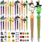 Ctosree 36 Sets Beadable Pens Bulk Terror Ballpoint Pens for Kids Terror Theme Party Supplies