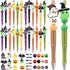 Ctosree 36 Sets Beadable Pens Bulk Terror Ballpoint Pens for Kids Terror Theme Party Supplies