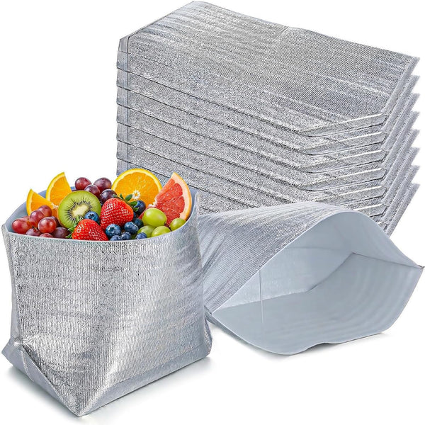 kenaeooe 8 Pack 13.4" x 9" x 13" Reusable Insulated Shipping Bags Thermal