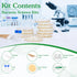 Elikoya Kit-10PCS Nutrient Agar Petri Dishes Bacteria Science Project Kit | Pre-Poured Agar Plates and Cotton Swabs