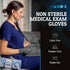 Hand-E Touch Disposable Grey Nitrile Gloves, 100 Count Latex Free Medical Gloves