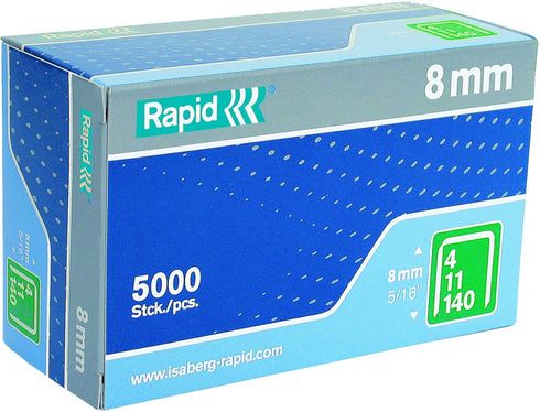 Rapid 23520300 11 Series Flat Wire Staples for Construction, 5/16 inch, 5000 Per Box