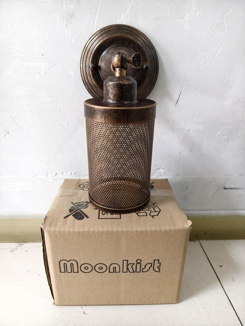 1-Light, Bulb) Wall Sconce Industrial Vintage MOONKIST Rustic Fixtures Edison Style Wall Light LED Retro Metal Single