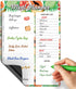 Magnetic Meal Planner for Fridge, 8.5x12 in Dry Erase Weekly Menu Board for Kitchen