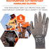Ergodyne unisex adult ANSI A4 PU Coated CR Gloves, Gray, Extra Large US