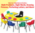 Table Dots Dry Erase Circles, 20 Pack for Classroom Teachers, 12" PVC, 5 Colorful Stickers, Removable Desktop Whiteboard