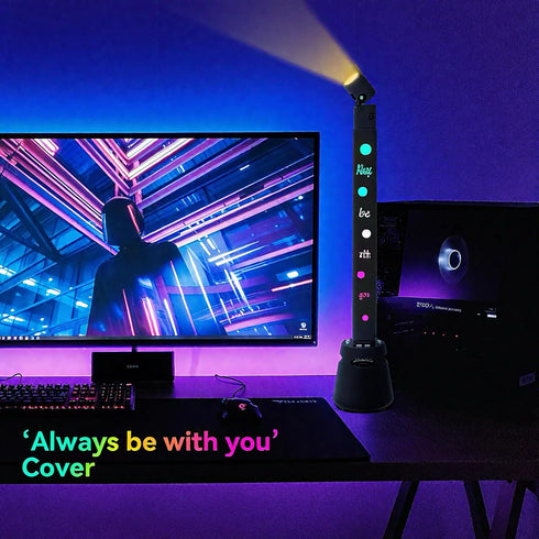 360 Smart LED Light Bars, Music Sync to Rhythm, Rotating Head, Multi-Gradient Effects, High-Fidelity Sound, Perfect