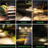 Landscape Path Lights, Selectable 3000K/4000K/5000K Pathway Lights, 12V Low Voltage Wired LED Outdoor Waterproof for