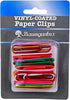 Baumgartens Jumbo Size Vinyl-Coated Paper Clips, Pack of 40