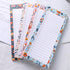 Koogel 4PCS Magnetic Notepads for Refrigerator, Floral Design Grocery List Notepads, 50 Sheets