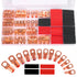 Copper Wire Lugs, Terminal Connectors for AWG12-2 Cable, 120Pcs Battery Cable Lugs Ends and Heat Shrink Tubing