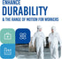 6 Medtecs Hazmat Suits - Sizes Options - Disposable Coveralls Suit, Medical Protective Coverall PPE Hazmat Suits