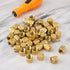 2pcs 1/4 Flare Caps, Round Brass with Neoprene O Ring Seal for Air Conditioner Pipe Gas Line