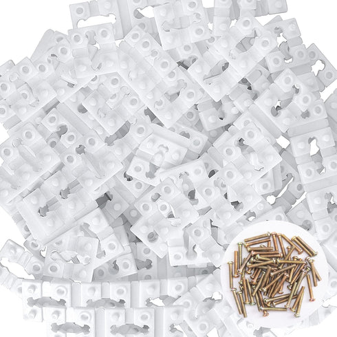 96 Pcs Switch and Receptacle Spacer for Loose Outlet Plug Fix, Electrical Extender Outlet Shims with Screws
