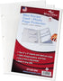 Mini Recipe Card/Photo Page Protector - 3 x 5 Sheet, 3 Hole Punched - Pack of 20