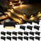 ESUNYD Solar Deck Lights Outdoor Waterproof, Solar Fence Lights for Outside Step, Stairs,