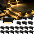 ESUNYD Solar Deck Lights Outdoor Waterproof, Solar Fence Lights for Outside Step, Stairs,