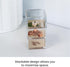 OfficeGoods 3-Tier Stackable Acrylic Holder, Stylish Desk Organizer for Office or Home with Gold Metal Base