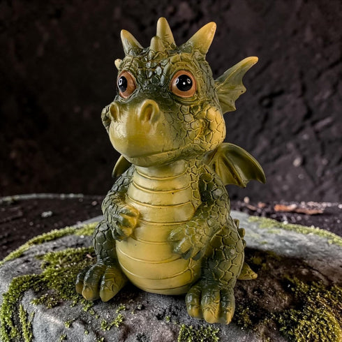 4 Top Brass Dragon Eyeglasses Holder Stand Resin Glasses Holder for Desk, Nightstand & Office Tall Fun Cute Figurine