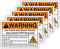 KACHANNIE 5-Pack Warning Arc Flash & Shock Hazard Signs 4.13" x 5.83" PPE