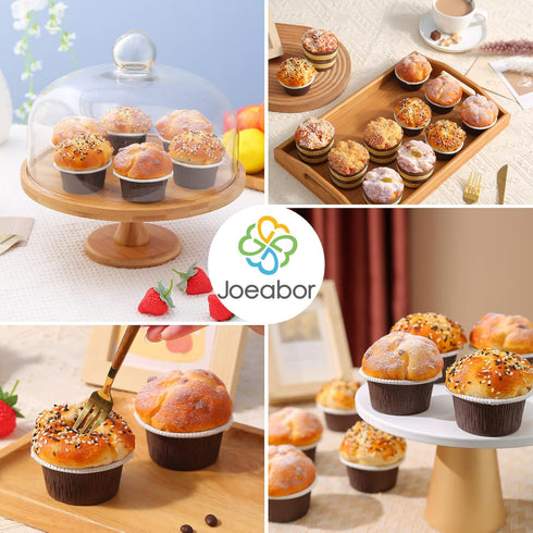 Joeabor Set 6 Pack Fake Cupcakes, Artificial Cupcakes for Display, Realistic Fake Food, Artificial Cake Fake Desserts
