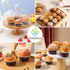 Joeabor Set 6 Pack Fake Cupcakes, Artificial Cupcakes for Display, Realistic Fake Food, Artificial Cake Fake Desserts