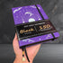 BUKE Dotted Journal, 150gsm Black Paper, 5 * 5mm DOT GRID Layout, 160 Pages, A5 PU Leather Hardcover (Purple)