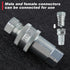 3/8” NPT Thread Ag Hydraulic Quick Connect Tractor Couplers with Dust Caps Ag ISO 7241-A Hydraulic Quick Connect Tractor Couplers Poppet Pioneer Style ISO 7241-A Hydraulic Quick Coupler by GOLD DEER