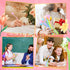 Tinlade 200 Pcs Color Changing Flower Gel Pens, 0.5mm Black Ink Cute Kawaii Ball Point Pens for Kids