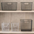 Closet, 4 Pack mDesign Deep Plastic Office Storage Bins with Handles for Organization in Filing Cabinet, or Desk