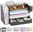 gianotter Wood Desk Organizers and Accessories with File Holder, 4-Tier Desk Accessories
