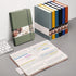 EMSHOI Lined Journal Notebook, 120gsm Thick Leather, 256 Numbered Pages A5, Medium 5.75" x 8.38", Yellow