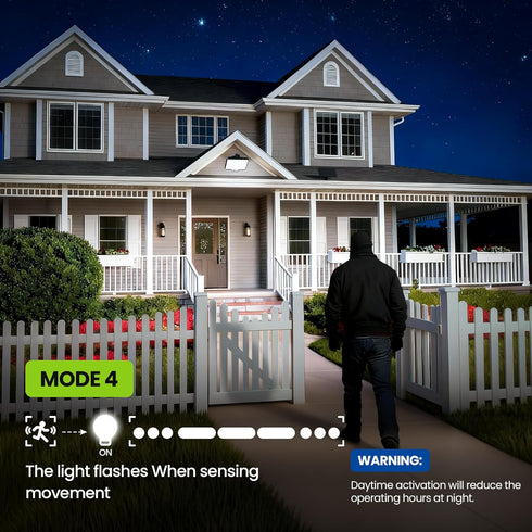 294 IP67 3000LM 2 Pack 7500K Solar Flood Lights Outdoor, LED Motion Sensor Outdoor Lights, Waterproof Solar Flood Light