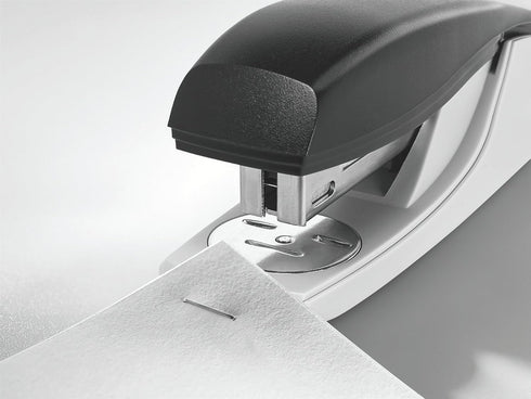 Leitz 55010395 Stapler, 25 Sheet Capacity, Black, Ergonomic Metal Body, Includes Staples, NeXXt Range