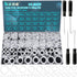 1228 Pcs Clear Food Grade Silicone O Rings Assortment Kit with Pick and Hook, Metric OD: 4-32mm