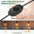 8 1 Set PATIKIL Feet Lamp Cord with Plug, UL List Lamp Power Cord with Full Range Rotary Lamp Switch Stripped Ends