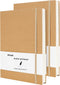 XYark Blank A5 Kraft Notebook Journals Bulk, 2 Pack, 120GSM, 102 Sheets, 5.5x8.3 inch Travel Journal