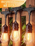 25 9pcs S14 Bulbs, 1 E26 Dimmable, IP65 Commercial 2700K Svater Outdoor Led String Lights FT, Patio Lights for Outside