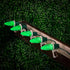 Novelty Lights 25PK C9 Ultra Bright Dimmable LED Replacement Bulbs, Faceted Outdoor Christmas Light Bulbs, Green