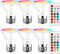 LED Color Changing RGB Light Bulb, 6 Pack, 40W Equivalent 400LM, E26 Mood Ambiance Lighting with Remote