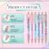 Glenmal 12 Pieces Glitter Swear Word Ballpoint Pens, Funny Negative Pens for Adults, Office Supplies