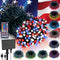 LitHome 100 LED Solar Christmas String Lights Outdoor, 33FT 34Colors Changing Solar/USB Red