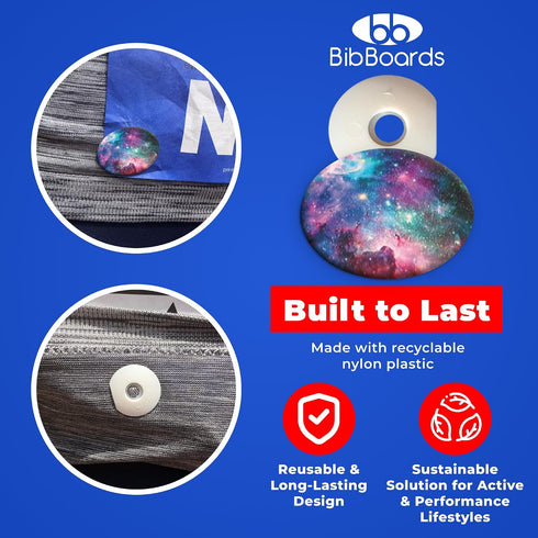 DanceSNAPS Bib Clips - Safety Lock Fasteners - Secures Dance Competition & Dance Conventions Event Numbers