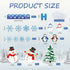 Whaline 82Pcs Winter Bulletin Board Decoration Set - Snowman, Snowflake, Penguin Cutouts for Xmas Holiday Decor