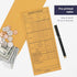 Volcora 500 Pack Cashier Envelopes, Self Adhesive Cash Deposit Envelopes for Retailers, Brown Kraft Money Envelopes