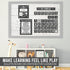 Hadley Designs Black and White Classroom Calendar Set, Bulletin Board Sets for Teachers, School Calendar for Classroom