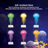 InnoVibe Jellyfish Desk Lamp RGB LED Light for Bedroom, Office & Nightstand, Color-Changing Table Lamp with Rotating